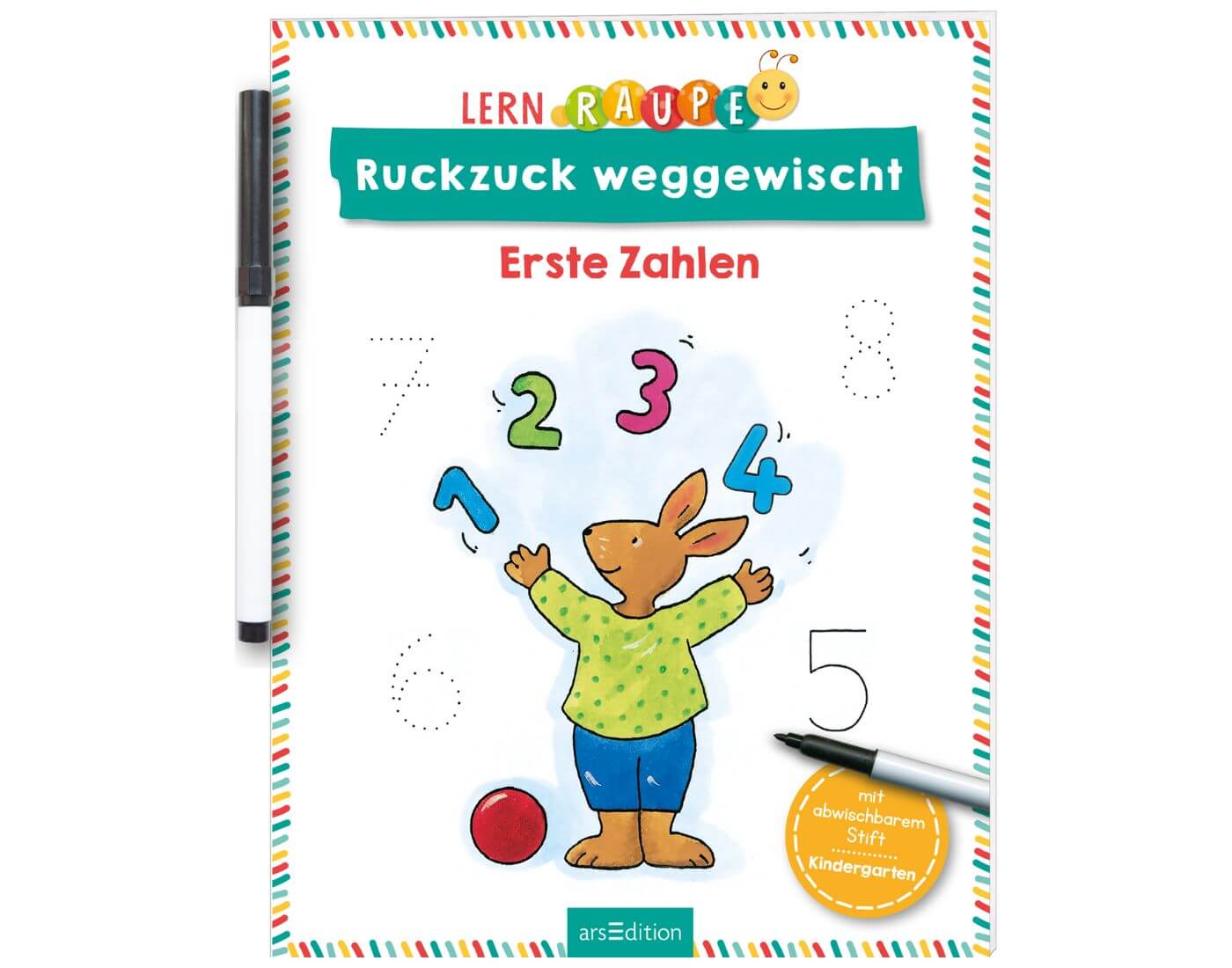 Lernraupe – Ruckzuck weggewischt! Erste Zahlen Lernraupe – Ruckzuck weggewischt! Erste Zahlen
