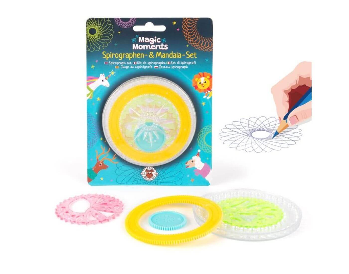 MAGIC MOMENTS WS Spirographen & Mandala-Set 6-teilig