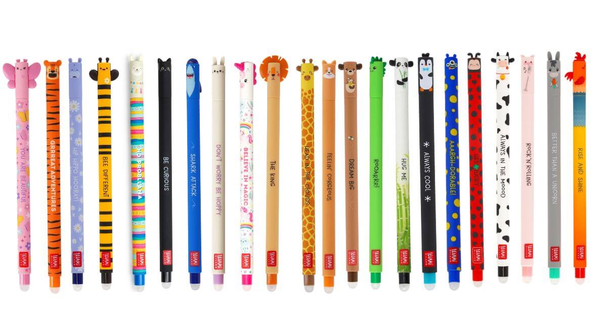 Legami Bundle - Set mit 22 löschbaren Gelstiften (inkl. Ladybug)