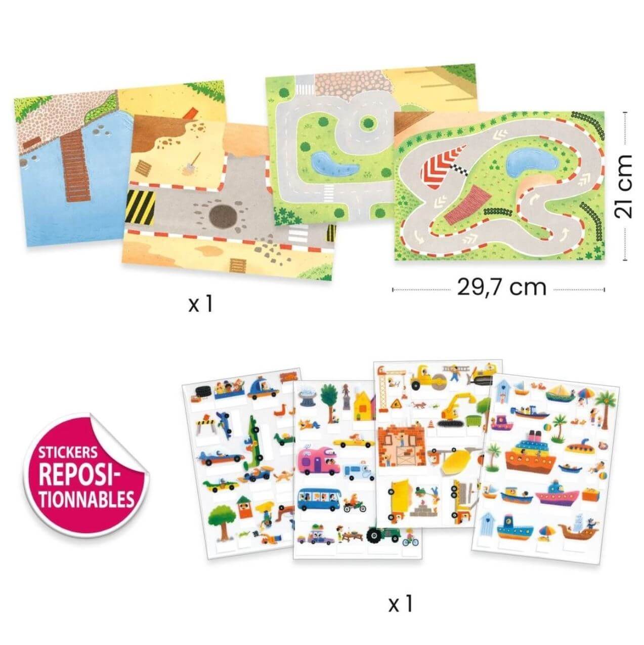 Sticker zum Aufstellen: Fahrzeuge