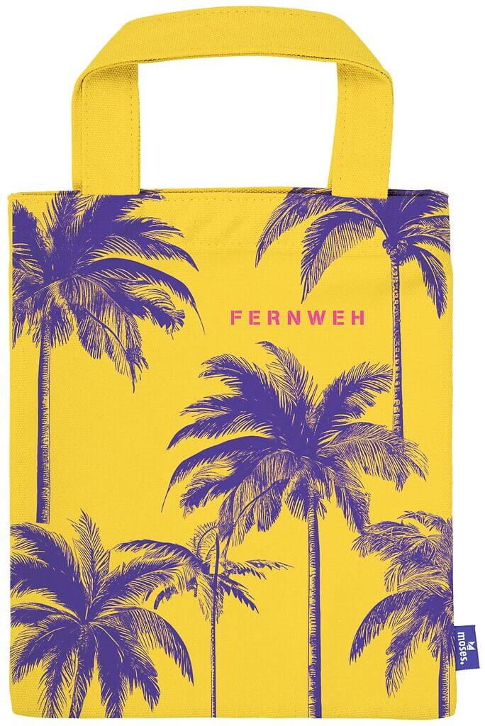 Fernweh - Büchertasche Palmen