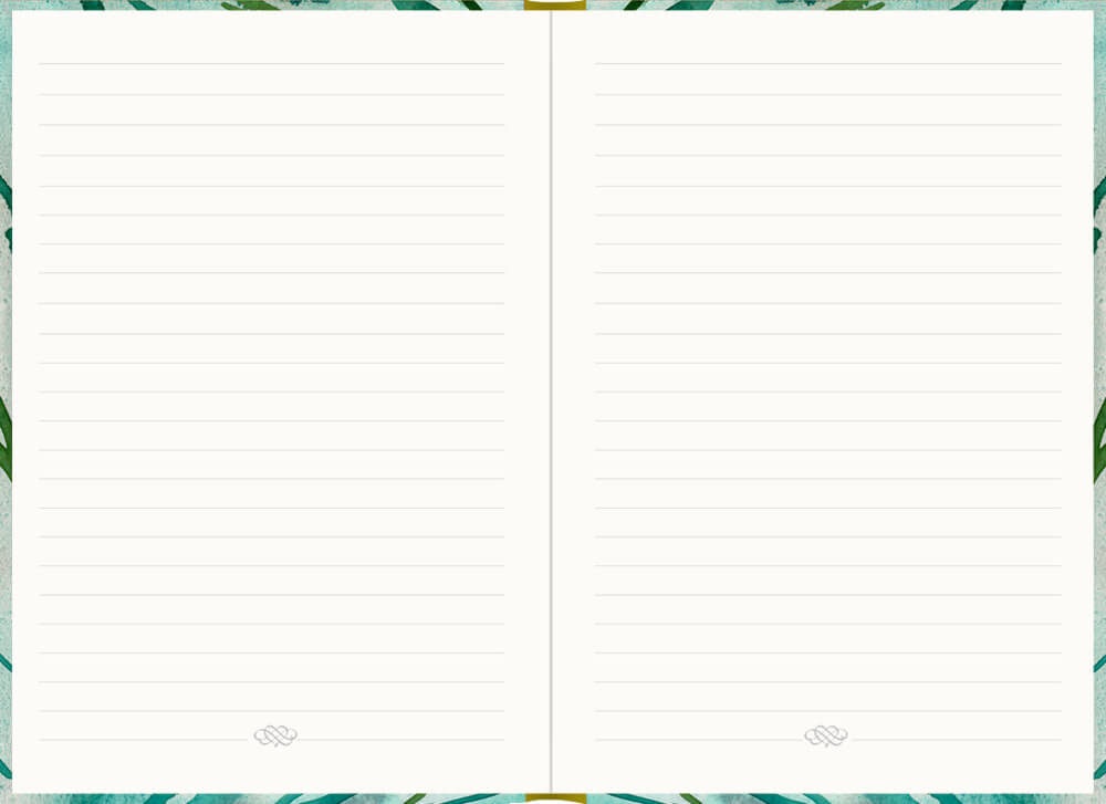 Notizbuch DIN A5: Just Notes (LEAVES), Liniert