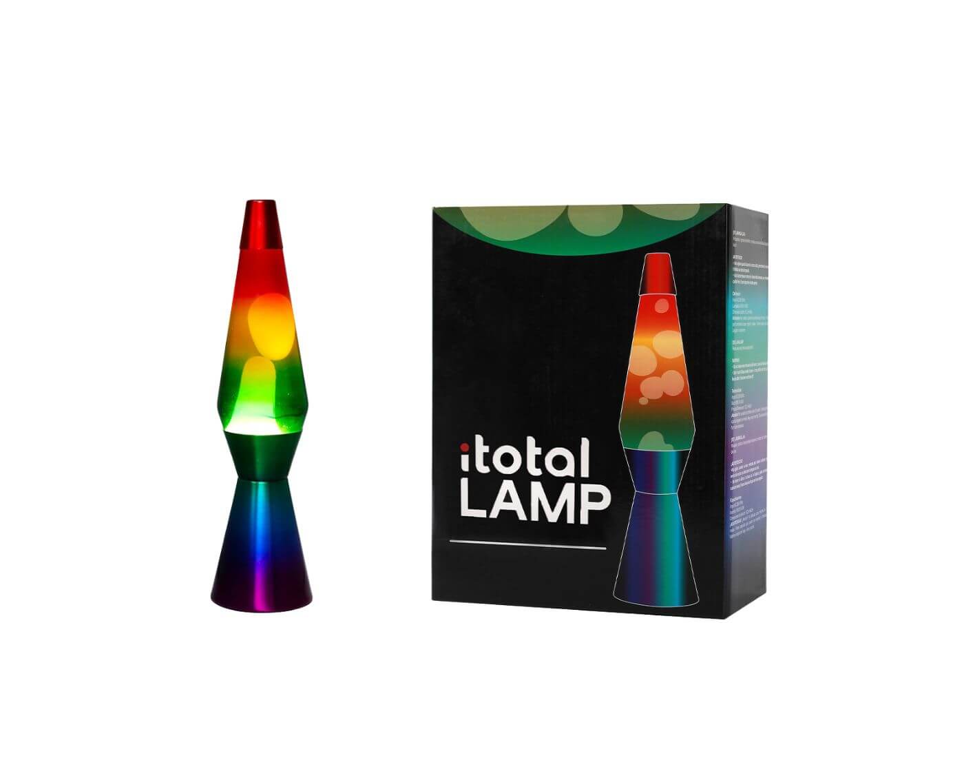Lavalampe Spaceship Rainbow