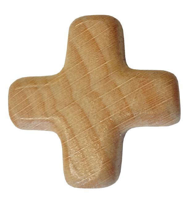 4050003944937_1 Du bist nicht allein - Kleines Holzkreuz im Beutel