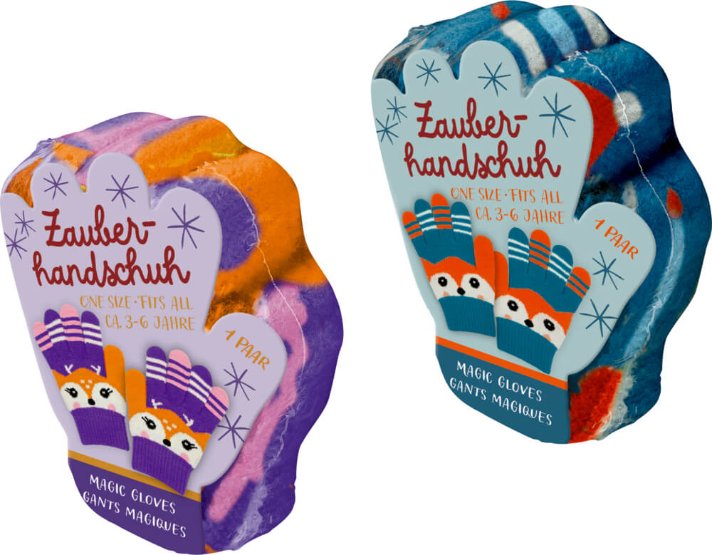 Zauberhandschuh - Wintertiere im Weihnnachtswald one size (einzeln)