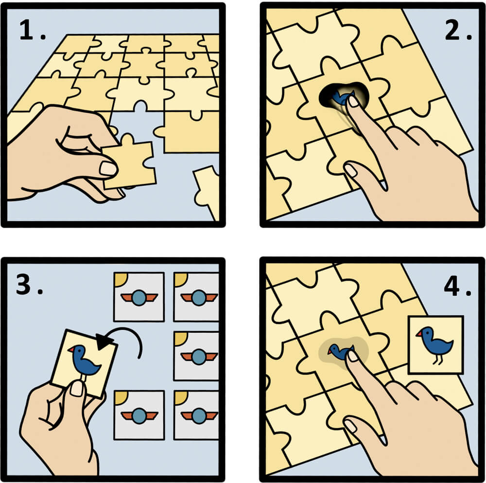 Memo-Puzzle Mondblume - Lenny Hunter (50 Teile) Memo-Puzzle Mondblume - Lenny Hunter (50 Teile)