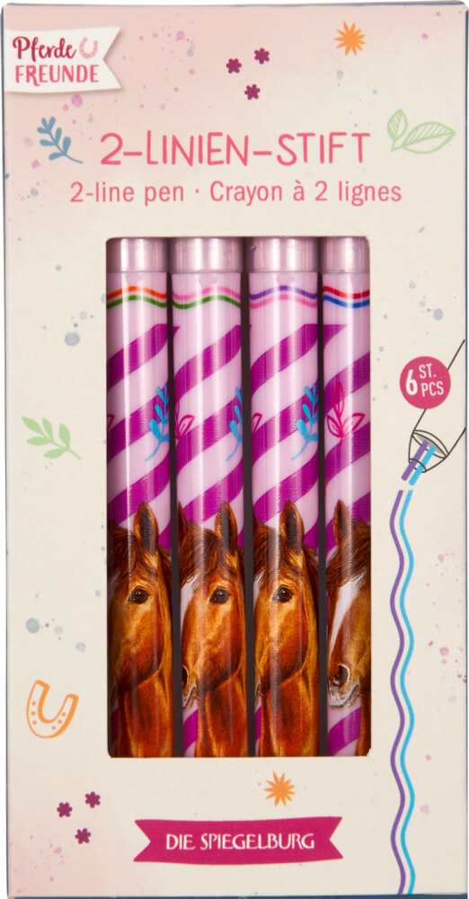 2-Linien-Stift - Pferdefreunde