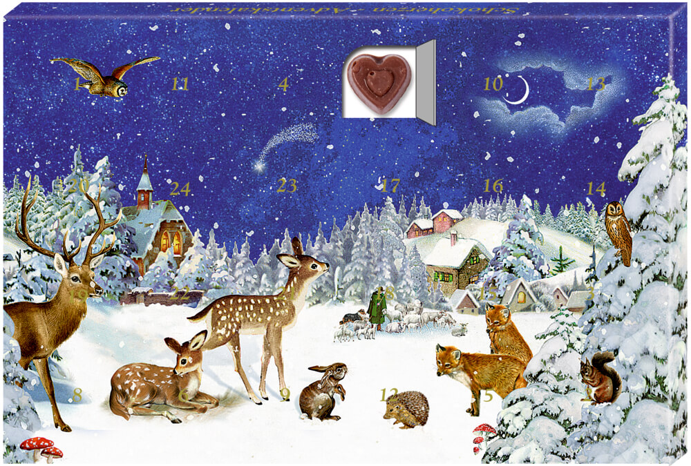 24 Süße Herzmomente im Advent, Schoko-Adventskal.sort.(Behr)