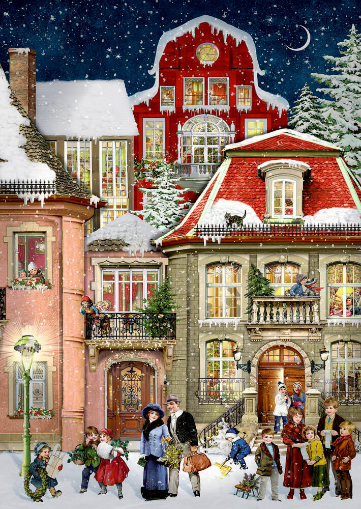 In der Weihnachtsgasse, Wand-Adventskal. A4 (Behr)