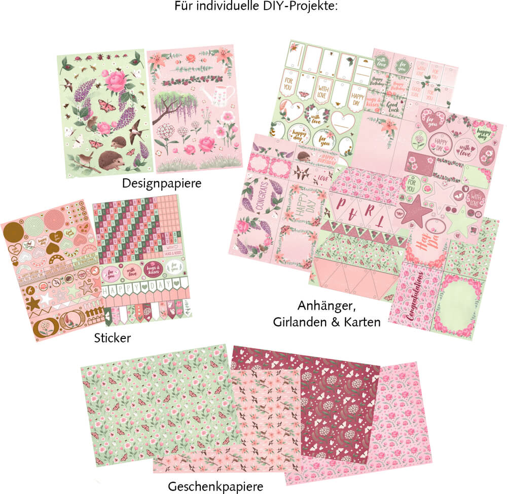 Designpapier-Kreativbuch: Garden Glory (Creative Time)