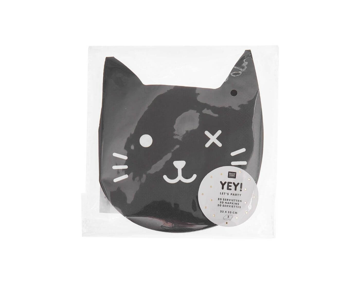 Servietten Katze schwarz Servietten Katze schwarz