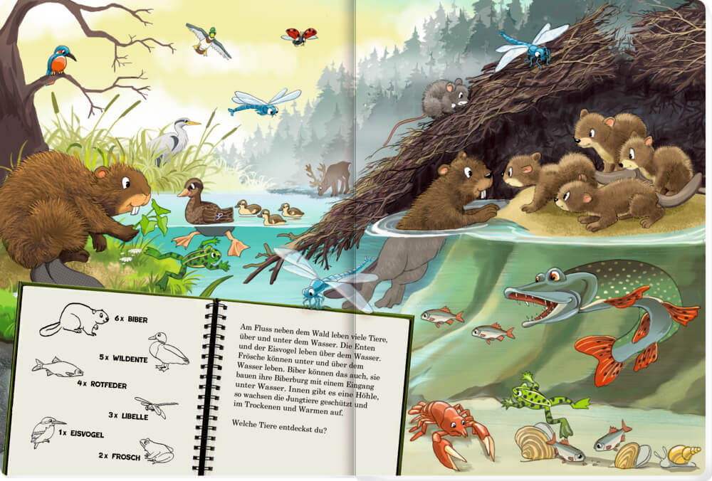 9783649647386_1 WimmelSuchBuch: Tiere über und unter der Erde (Buchbonus)