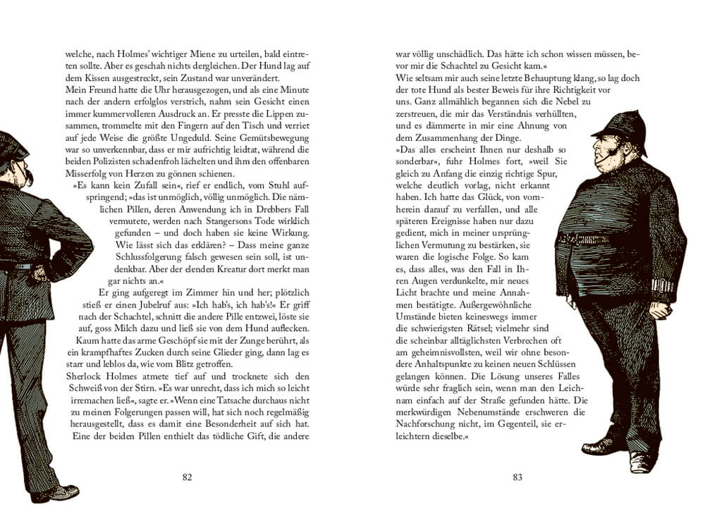 Arthur Conan Doyle: Sherlock Holmes 1 - Eine Studie in Scharlachrot / Im Zeichen der Vier (Schmuckau