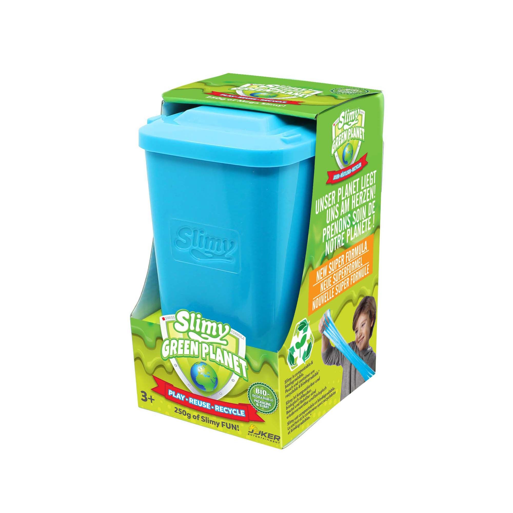 Slimy® Green Planet 250ml in biologisch abbaubarer Mülltonne