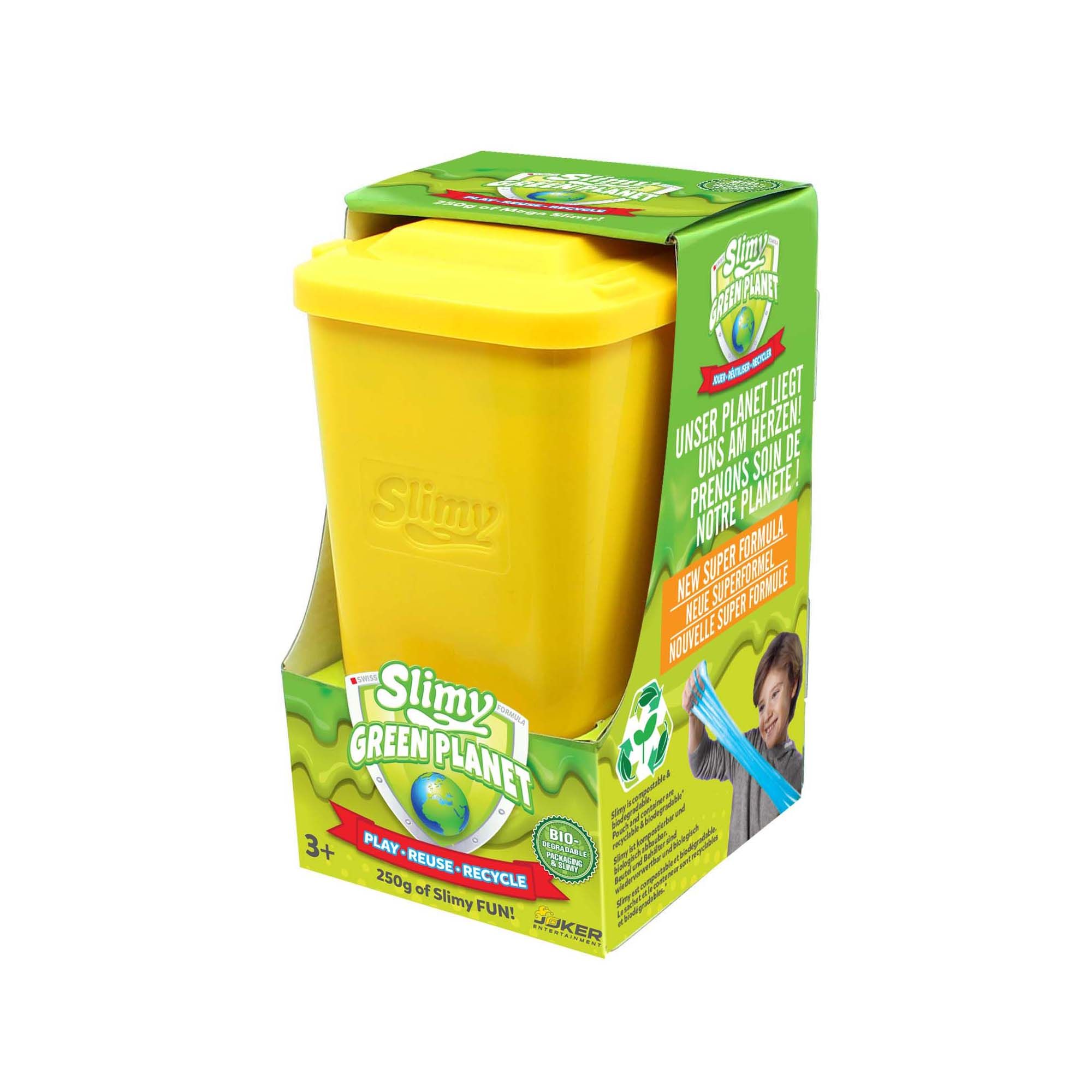 Slimy® Green Planet 250ml in biologisch abbaubarer Mülltonne