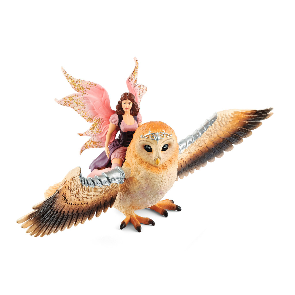 Schleich bayala 70713 Elfe auf Glitzer-Eule