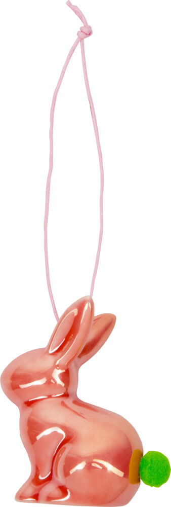 4029753185013_3 Puschelhäschen-Anhänger Frohe Ostern (einzeln)