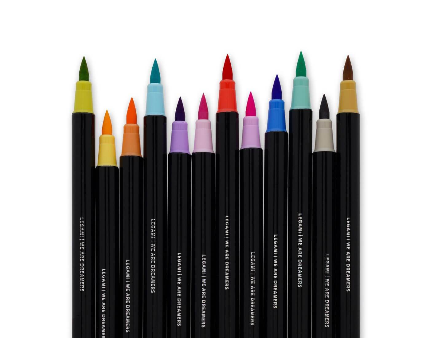 Set mit 12 Pinselstiften - Brush Markers - Pastell