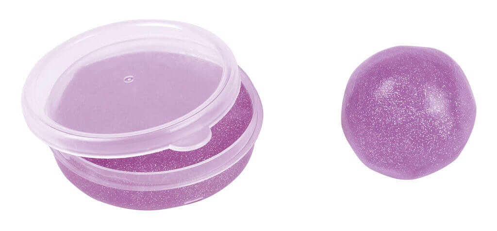 Glitzernde Springknete versch. Farben (einzeln)