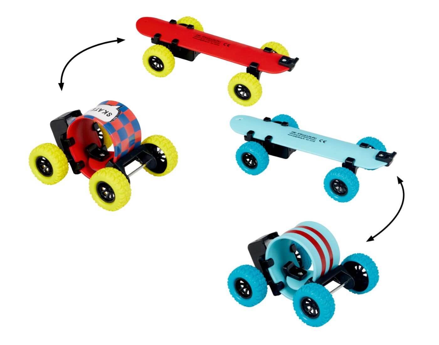 Skateboard-Schnapparmband - Bunte Geschenke (einzeln)
