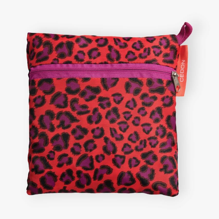 Easy Travel Bag Leoprint, rot