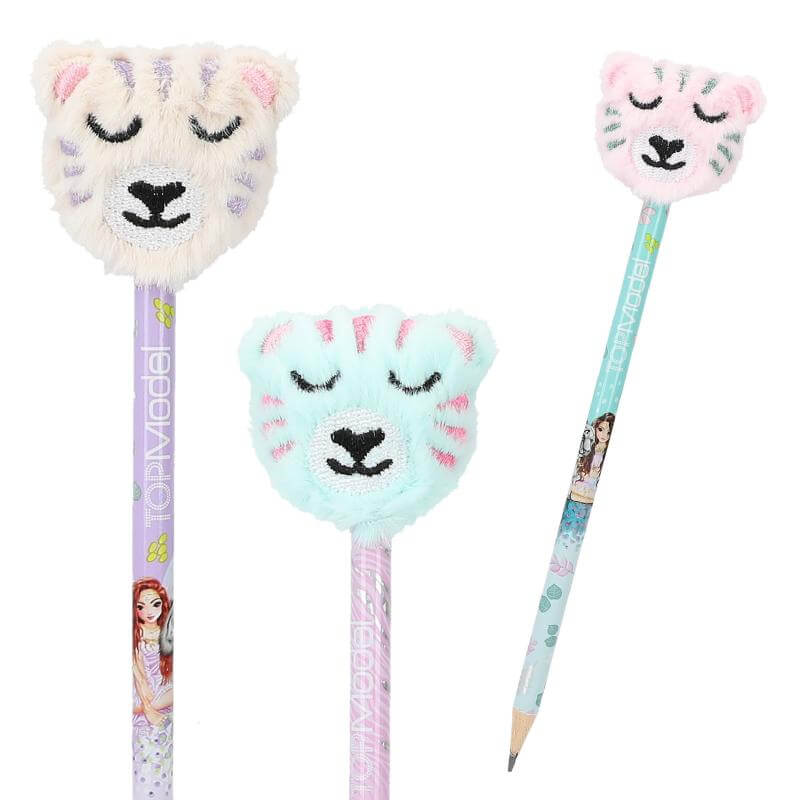 TOPModel Bleistift mit Plüsch-Topper FANTASY TIGER