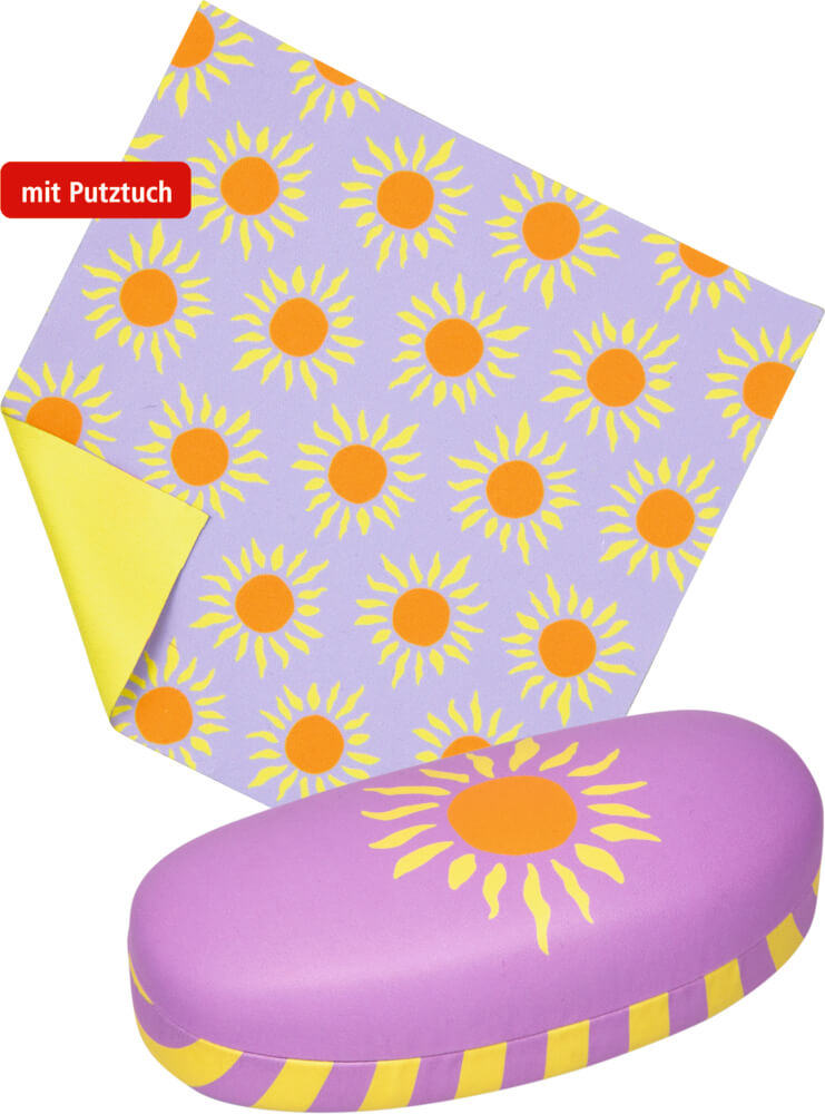 Brillenetui mit Putztuch - I love Summer (einzeln) Brillenetui mit Putztuch - I love Summer (einzeln)