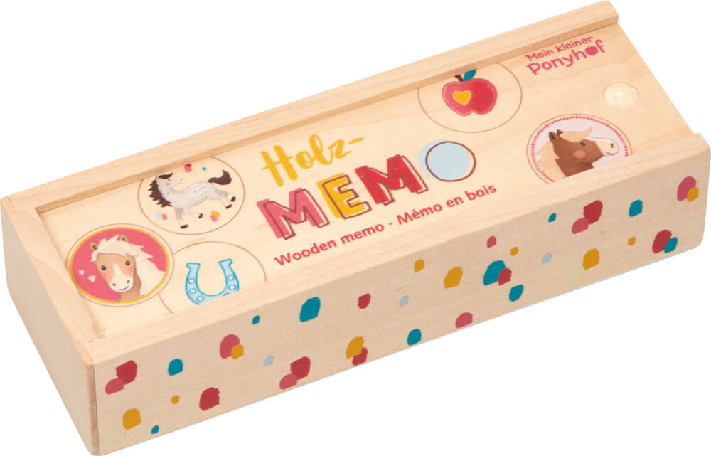 Holz-Memo - Mein kleiner Ponyhof - Memory