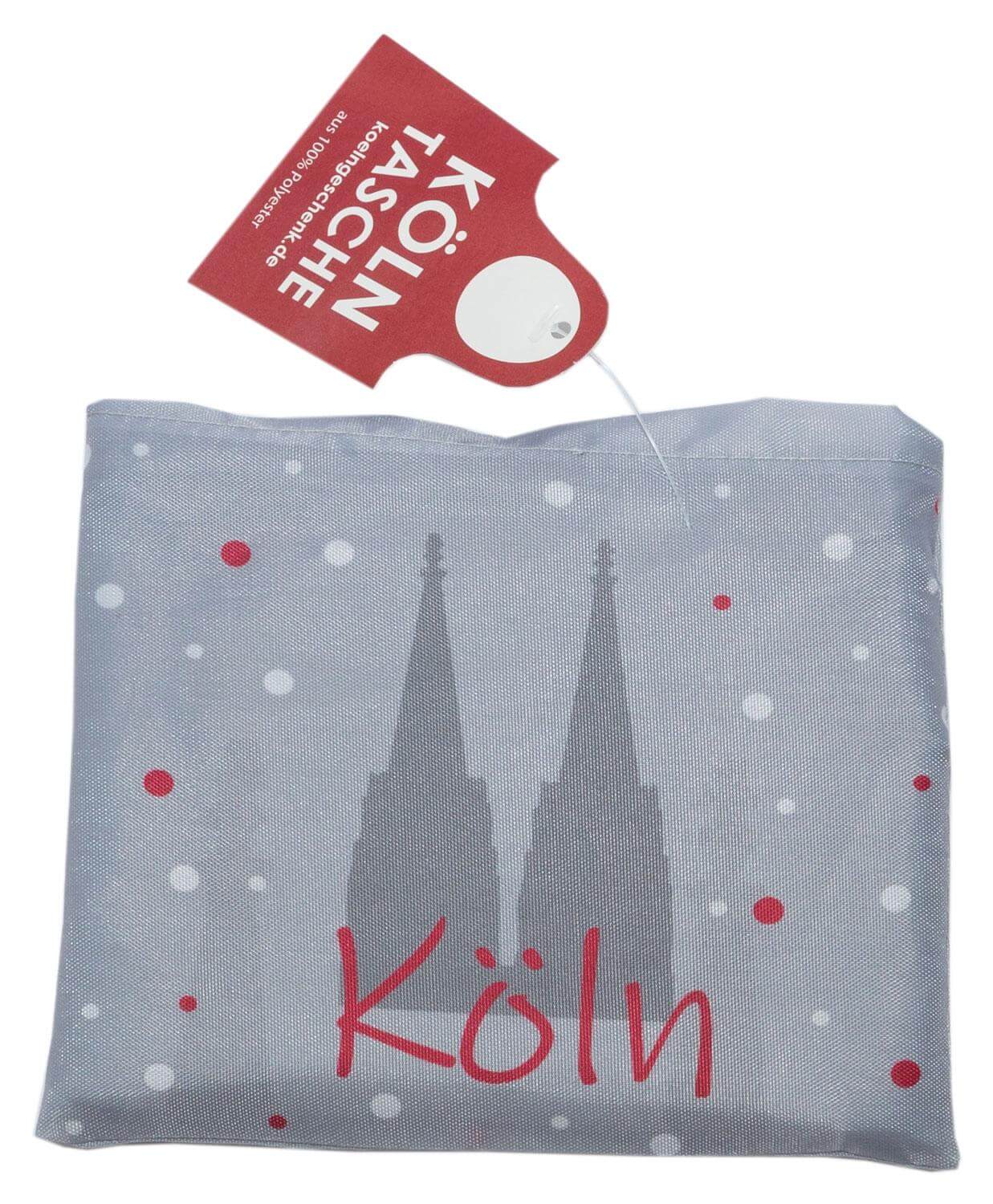 Faltbare-Einkaufstasche1-min-1 Faltbare Einkaufstasche " Dom" Pünktchen