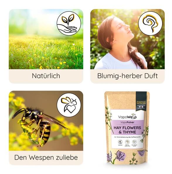 VapoPulver Hayflowers & Thyme - 100g