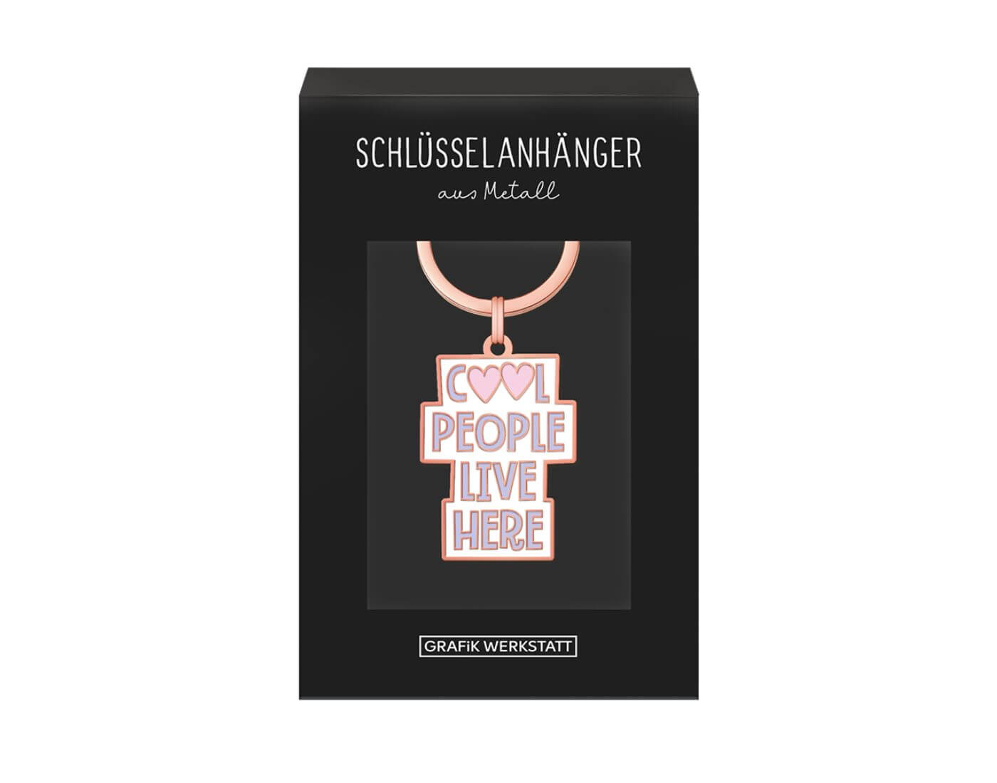 Schlüsselanhänger Cool people live here