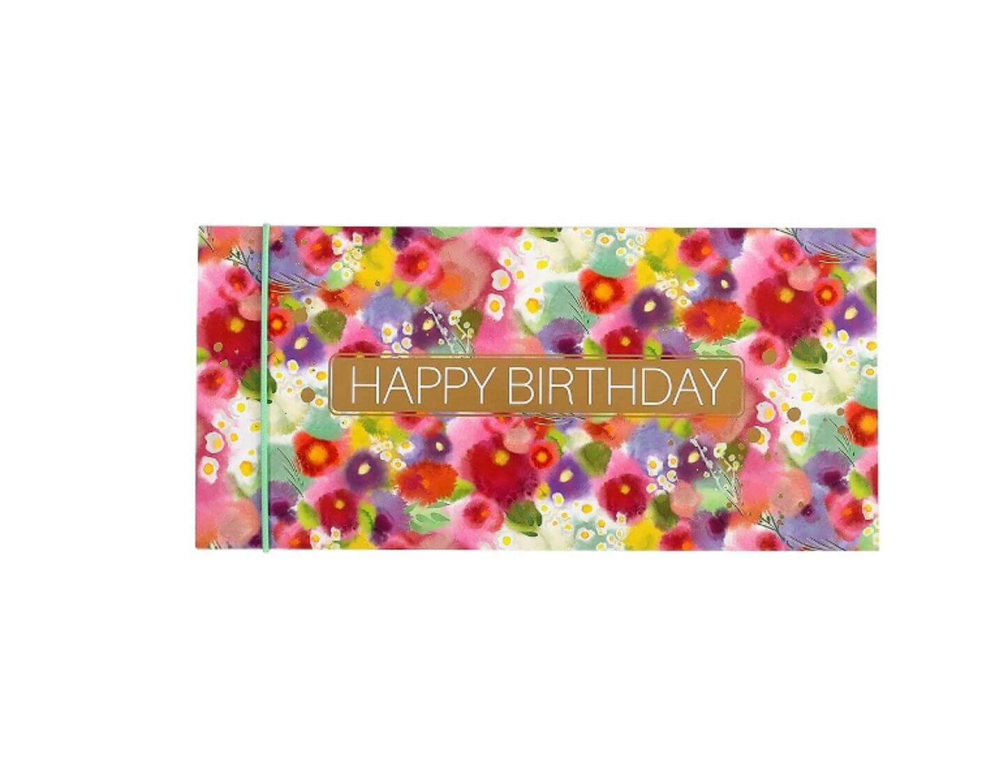 Geschenkumschlag Happy Birthday Blütenwiese