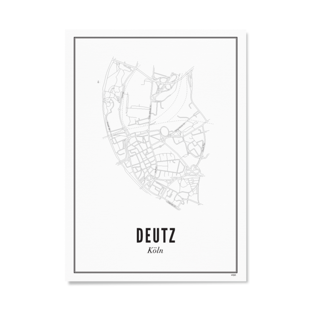 Poster KÖLN - DEUTZ 30 x 40 cm