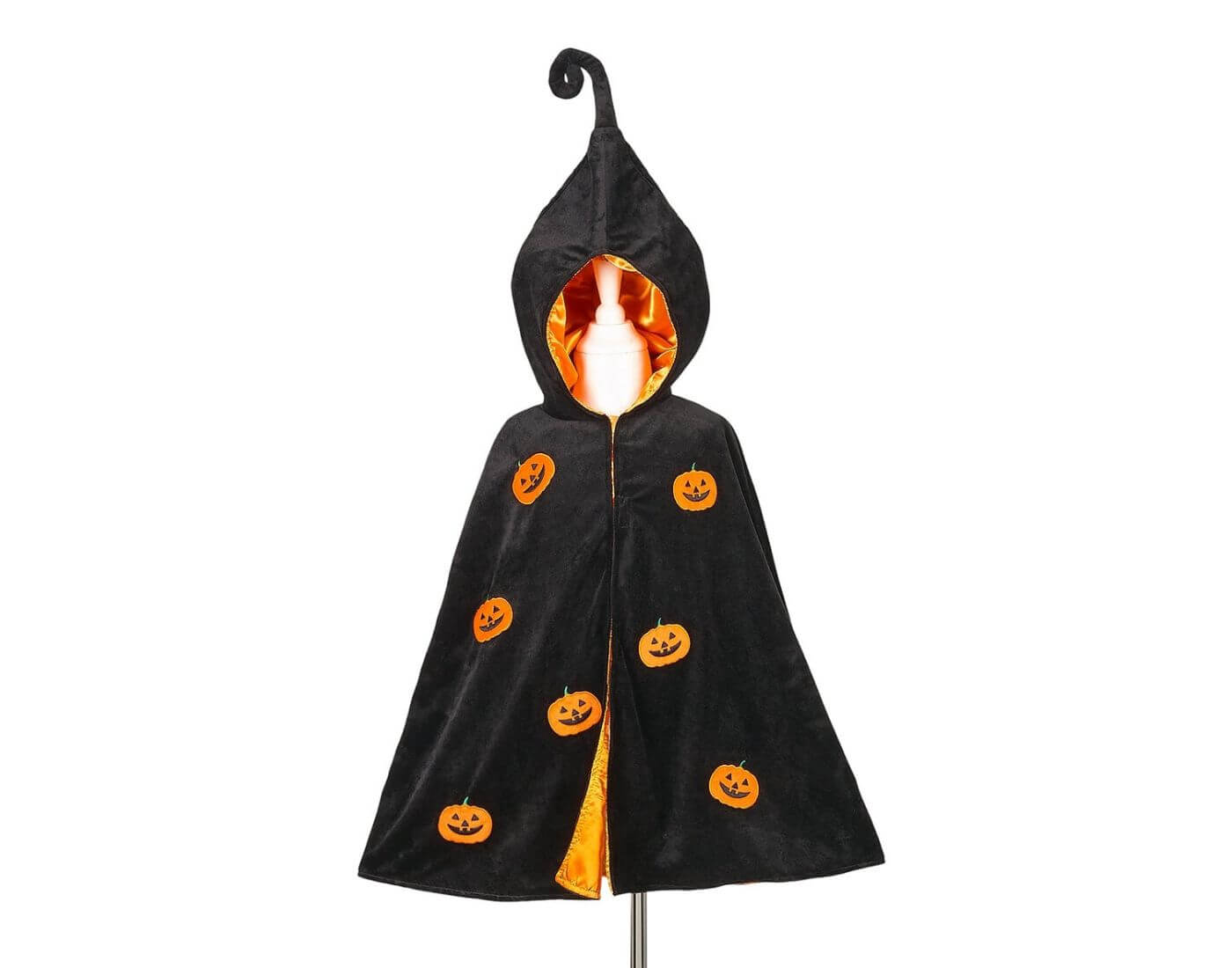 Halloween Kürbis Cape - 4-8 Jahre, 104-128cm