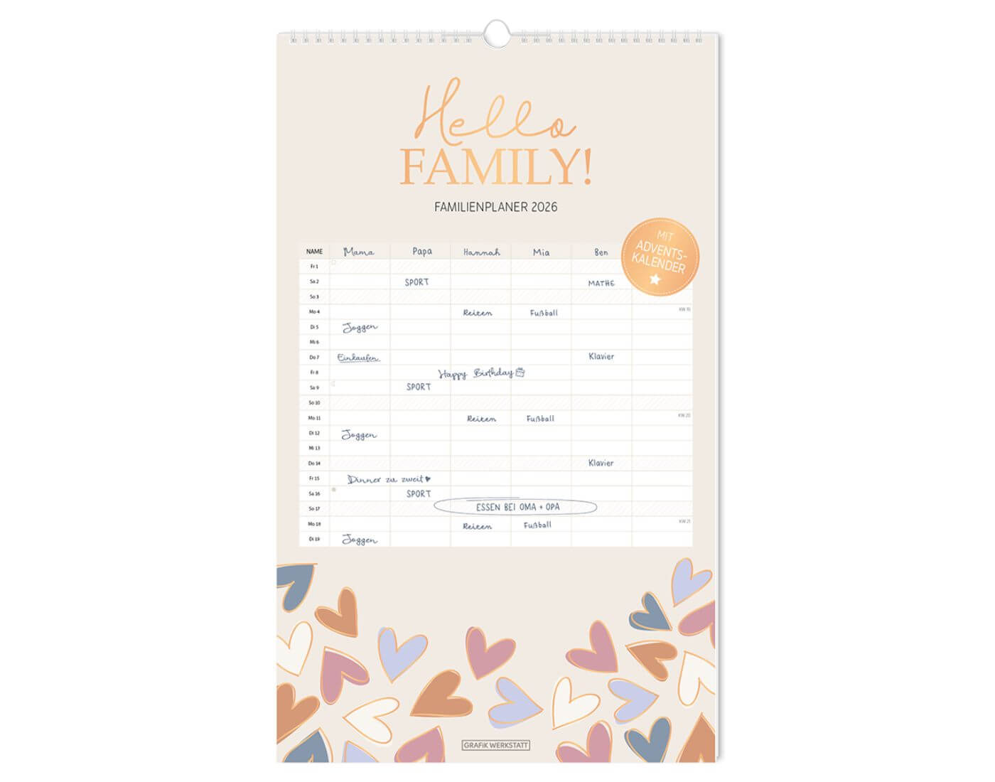 Familienplaner 2026 Hello Family! Familienplaner 2026 Hello Family!