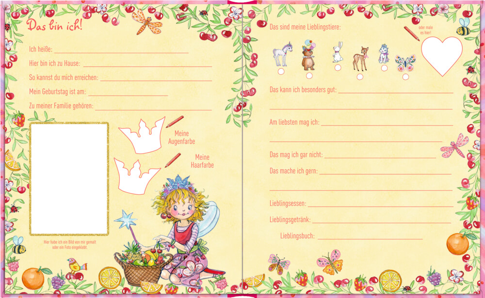 Freundebuch: Prinzessin Lillifee - Meine Freundinnen und Freunde