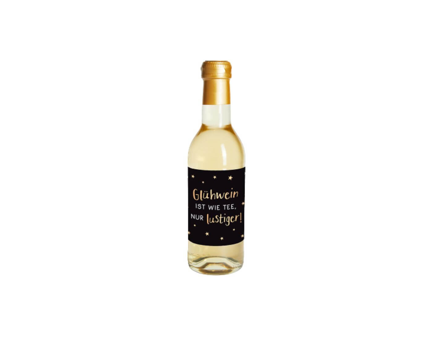 Glühwein-Flasche weiß 0,25l Glühwein ist wie Tee