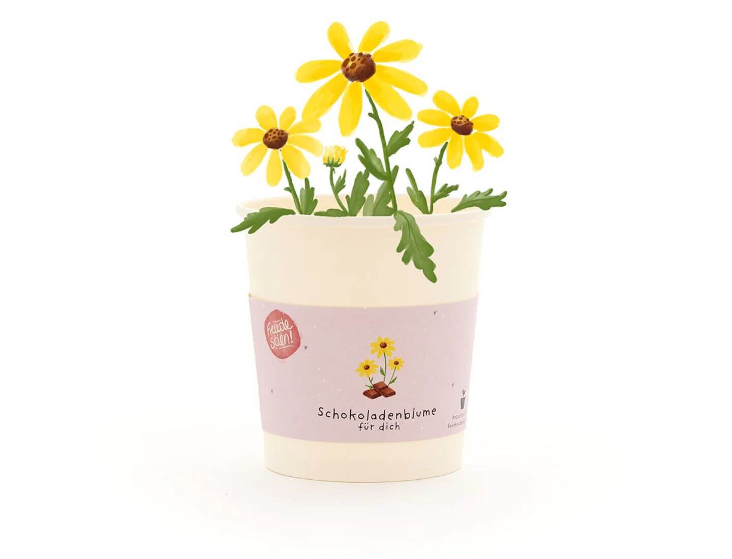 Schokoladenblume - Becher