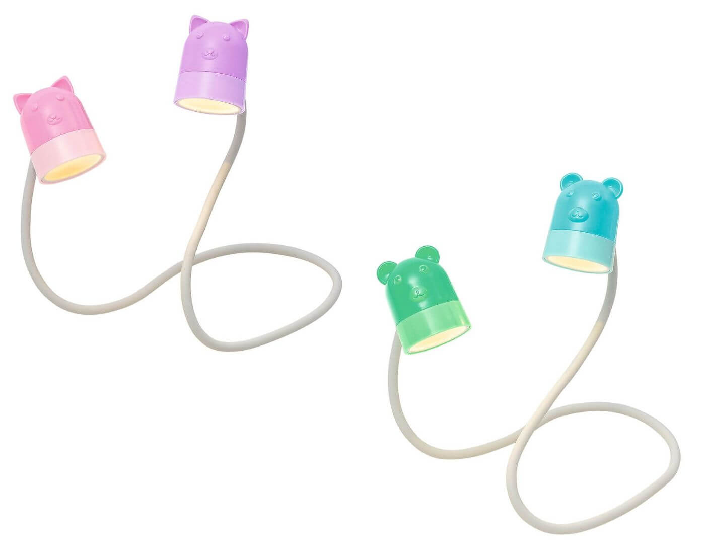 Flexi-Leselicht Bunte Tierfreunde (einzeln)