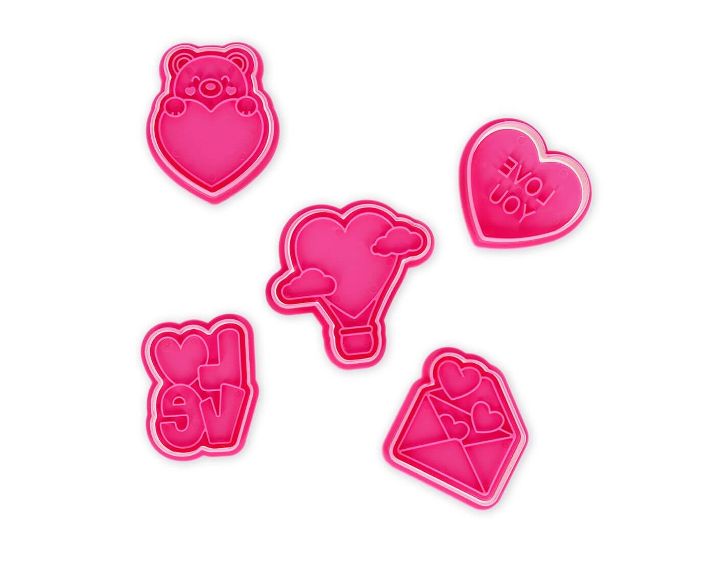 5er-Set Plätzchenformen - Cookie Time! (Valentinstag)