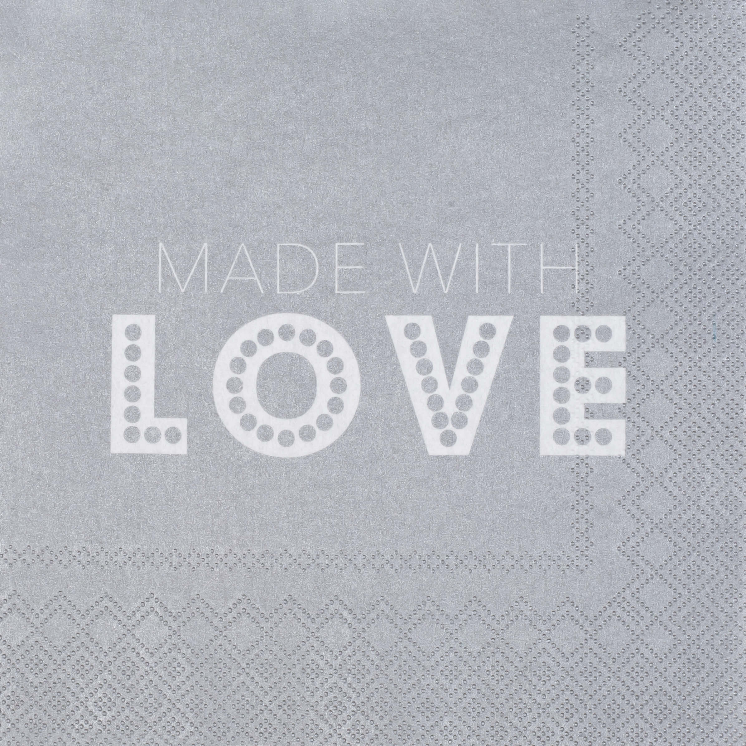 16804 Servietten Made with Love