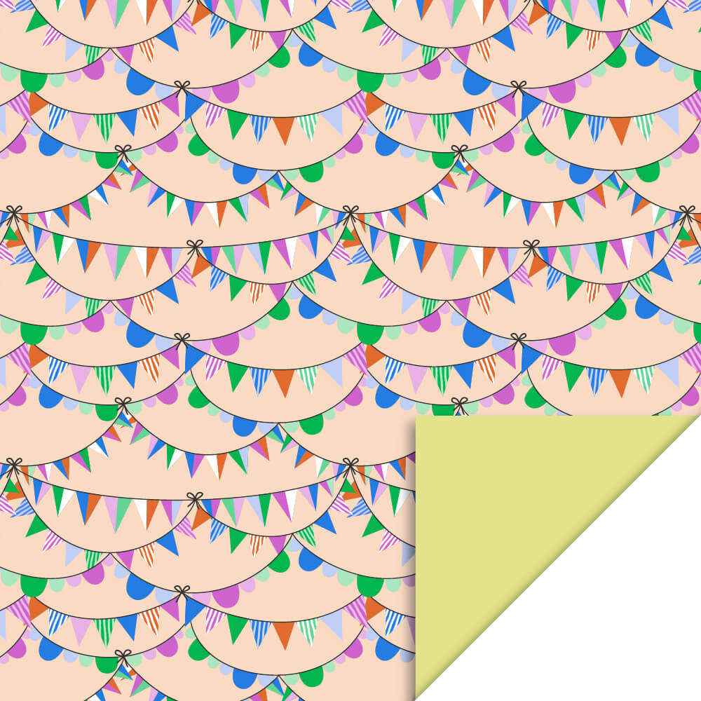 Geschenktüten - Party Guirlande Bright - Yellow - 12 x 19 cm