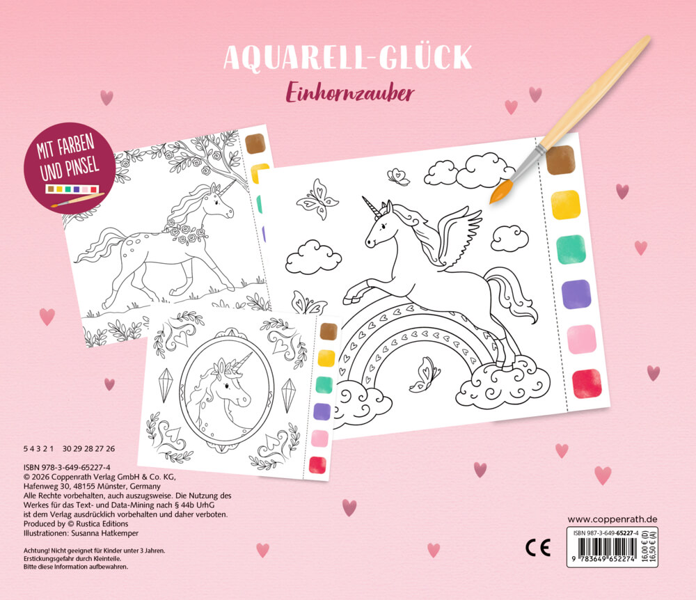 100% selbst gemacht: Aquarell-Glück Einhornzauber