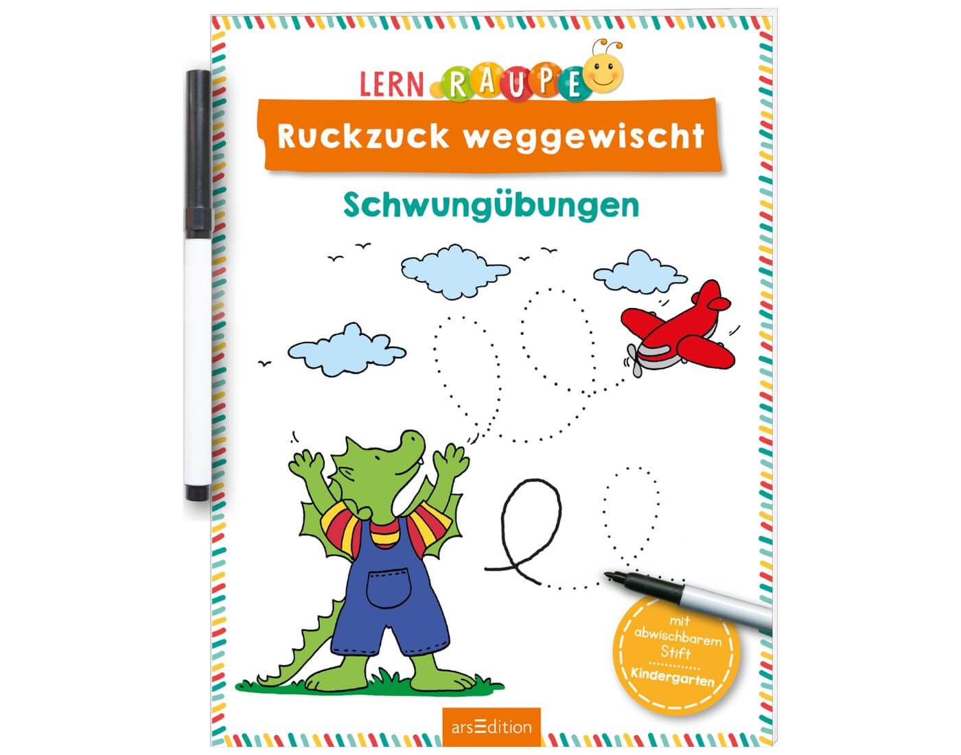 Lernraupe – Ruckzuck weggewischt! Schwungübungen Lernraupe – Ruckzuck weggewischt! Schwungübungen