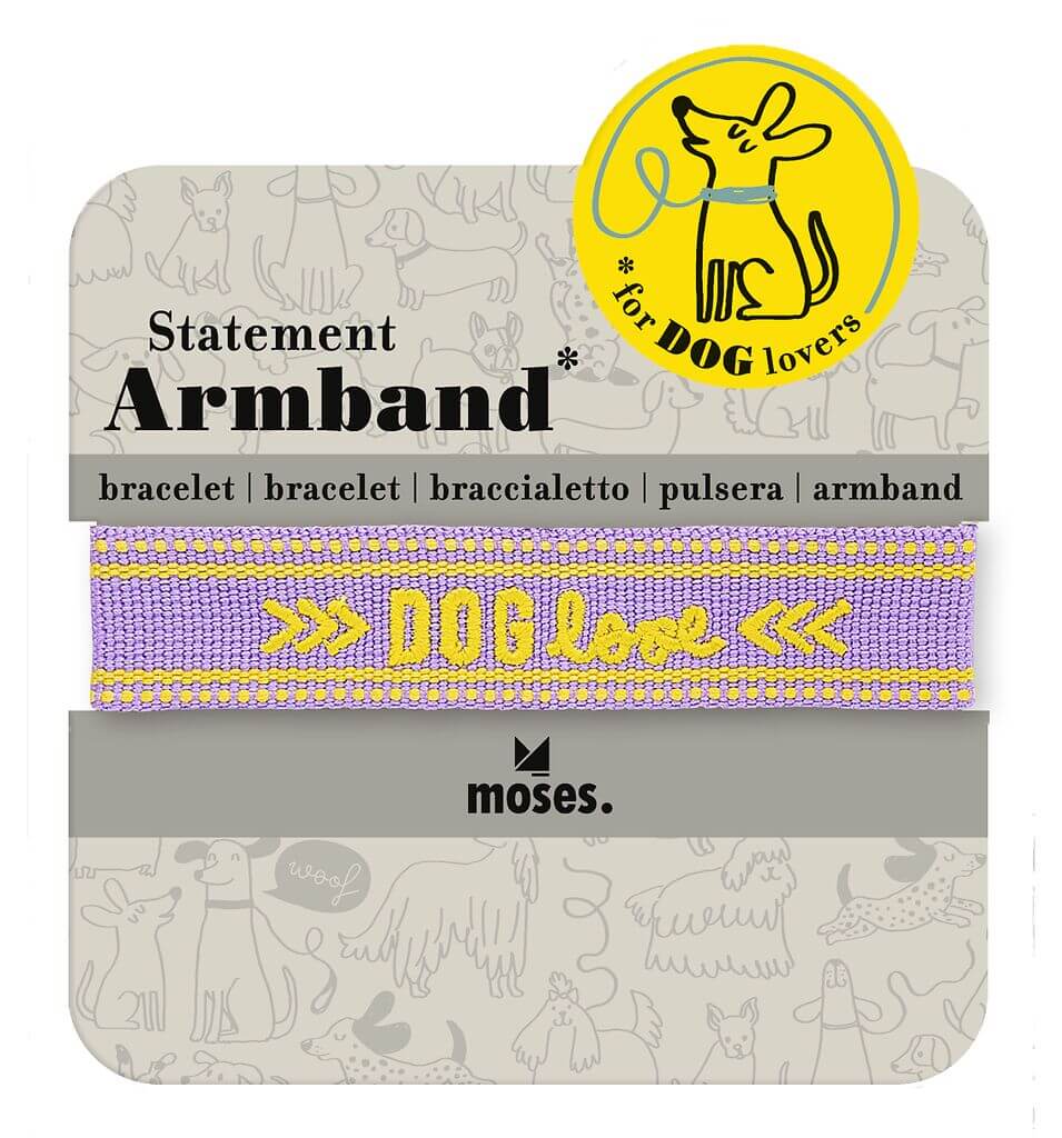Statement-Armband Dog Lover (einzeln)