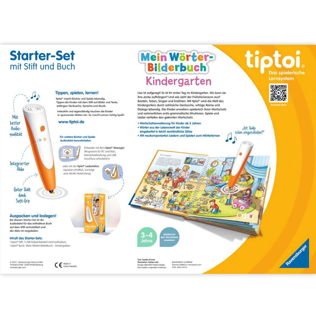 00113_1 tiptoi® Starter-Set: Stift und Wörter-Bilderbuch Kindergarten