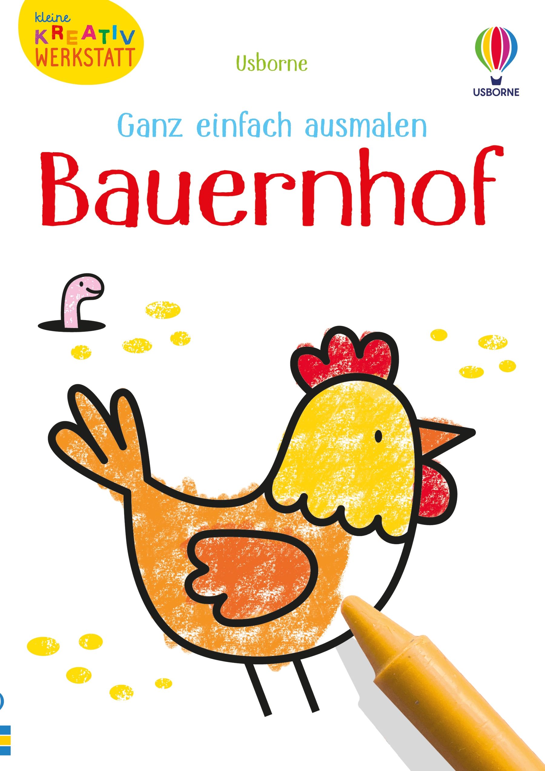9781789417425_cover_image Kleine Kreativ-Werkstatt - Ganz einfach ausmalen: Bauernhof