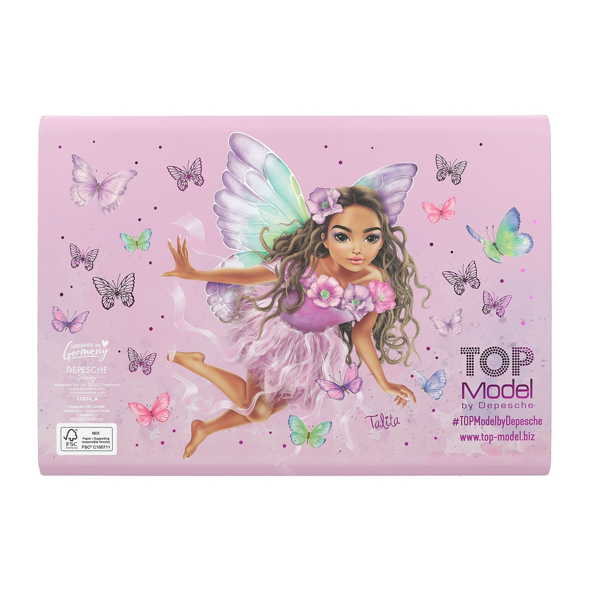 TOPModel Briefpapier in Fächermappe FAIRY LOVE