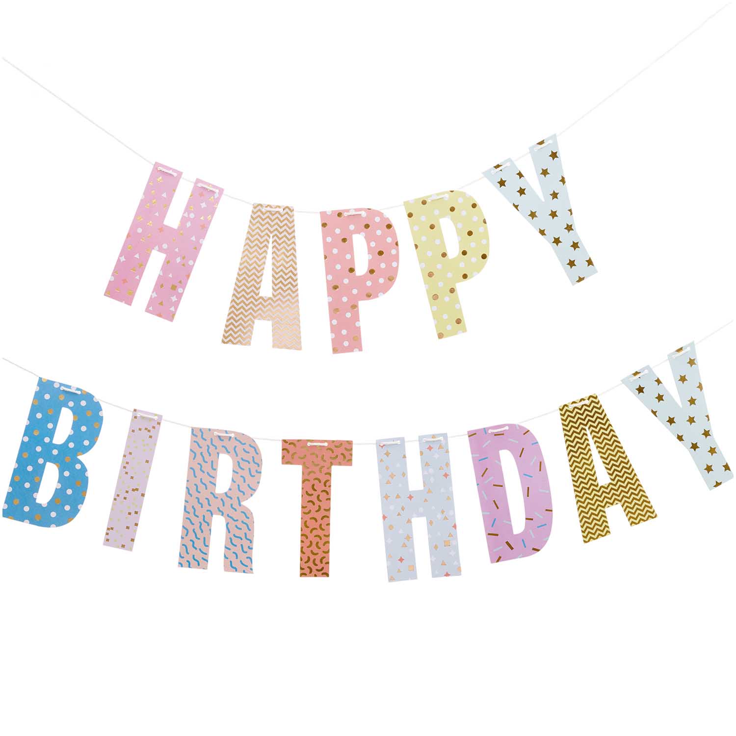 PAPER POETRY GIRLANDE HAPPY BIRTHDAY