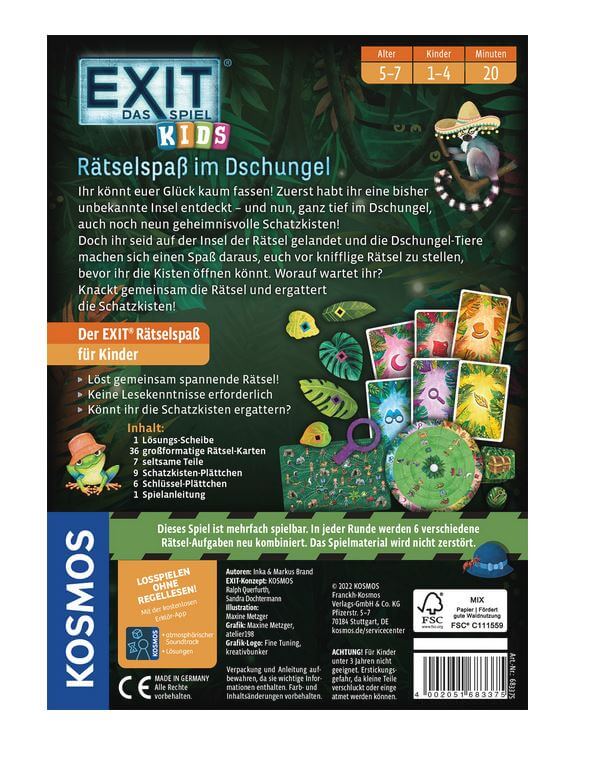 EXIT® - Das Spiel - Kids: Rätselspaß im Dschungel